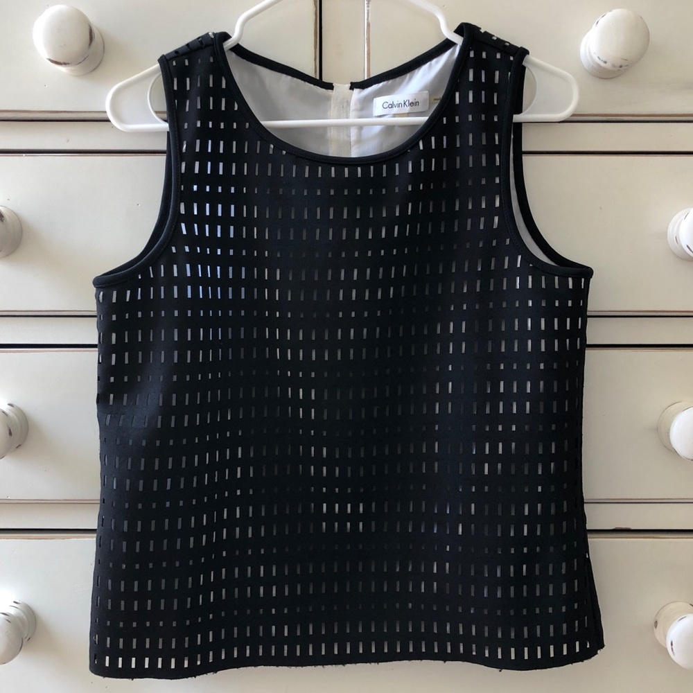 Calvin Klein black and white top